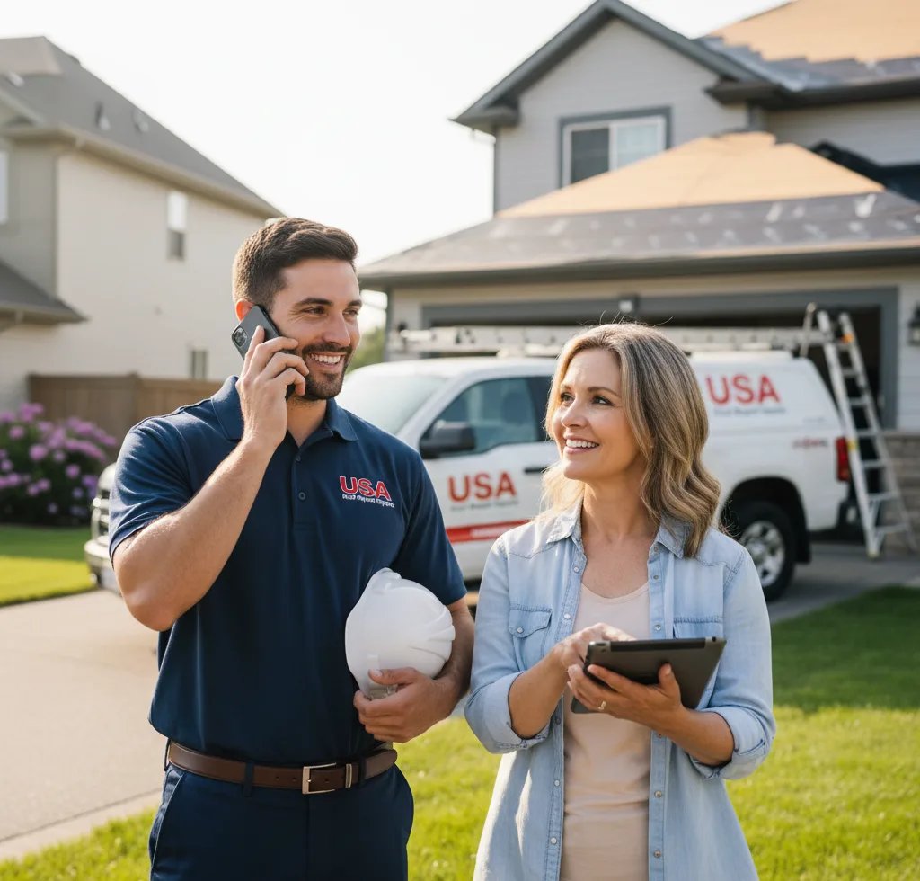 USA Roof Repair Experts customer support in Perham